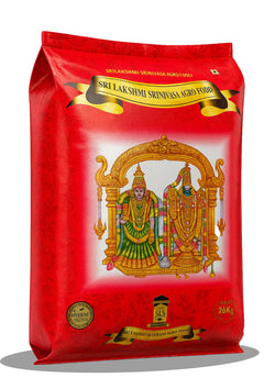 SLS Red Sona Masoori Old Steam Rice – 26kg 12-Month Aged | Kalki Rice