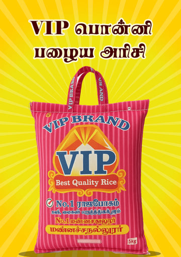 VIP Mannachanallur Ponni Old Rice – 10kg Family Pack | Kalki Rice