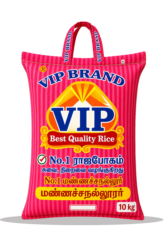 VIP Mannachanallur Ponni Old Rice – 10kg Family Pack | Kalki Rice