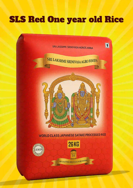 Red Rice Sl SLS Red Sona Masoori Old Steam Rice - 26kg | 24-Month Ultra-Aged Elite ...